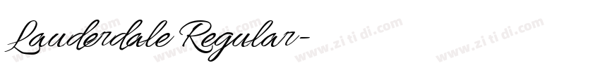 Lauderdale Regular字体转换